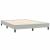 Pat box spring cu saltea, gri deschis, 140x210 cm, catifea GartenMobel Dekor