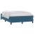 Pat box spring cu saltea, albastru închis, 140x210 cm, catifea GartenMobel Dekor