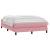 Pat box spring cu saltea, roz, 140x210 cm, catifea GartenMobel Dekor