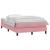 Pat box spring cu saltea, roz, 120x220 cm, catifea GartenMobel Dekor