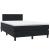 Pat box spring cu saltea, negru, 120x210 cm, catifea GartenMobel Dekor
