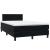Pat box spring cu saltea, negru, 120x210 cm, catifea GartenMobel Dekor