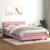 Pat box spring cu saltea, roz, 160x210 cm, catifea GartenMobel Dekor
