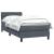 Pat box spring cu saltea, gri închis, 80x220 cm, catifea GartenMobel Dekor