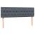 Pat box spring cu saltea, gri închis, 140x220 cm, catifea GartenMobel Dekor