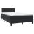 Pat box spring cu saltea, negru, 120x210 cm, catifea GartenMobel Dekor