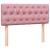 Pat cu arcuri cu saltea și LED, roz, 120x220 cm, catifea GartenMobel Dekor