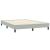 Pat box spring cu saltea, gri deschis, 160x210 cm, catifea GartenMobel Dekor