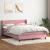 Pat box spring cu saltea, roz, 160x210 cm, catifea GartenMobel Dekor