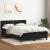 Pat box spring cu saltea, negru, 140x210 cm, catifea GartenMobel Dekor