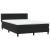 Pat box spring cu saltea, negru, 140x210 cm, catifea GartenMobel Dekor