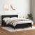 Pat box spring cu saltea, negru, 140x210 cm, catifea GartenMobel Dekor
