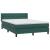 Pat box spring cu saltea, verde închis, 160x220 cm, catifea GartenMobel Dekor