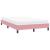 Cadru de pat fără saltea roz 120x220 cm catifea GartenMobel Dekor