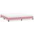 Cadru de pat fără saltea roz 200x220 cm catifea GartenMobel Dekor