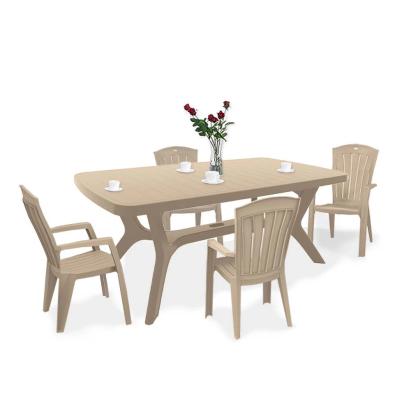 Curver Set mobilier de grădină Baltorini 4+1 cappuccino Mobalis Homvera