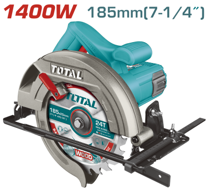 TOTAL - FIERASTRAU CIRCULAR DE MANA - 185MM - 1400W (INDUSTRIAL) PowerTool TopQuality