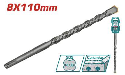 TOTAL - BURGHIU SDS PLUS - 8X110MM (INDUSTRIAL) PowerTool TopQuality