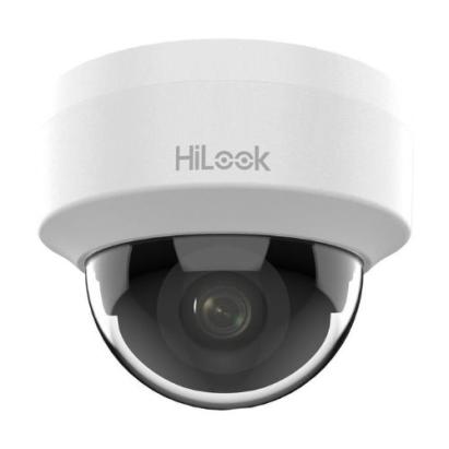 Camera supraveghere IP HiLook IPC-D141H-C, 4MP, lentila fixa 2.8 mm, IR 20m, Dome, PoE, H.265+, DWDR, carcasa plastic, interior SafetyGuard Surveillance