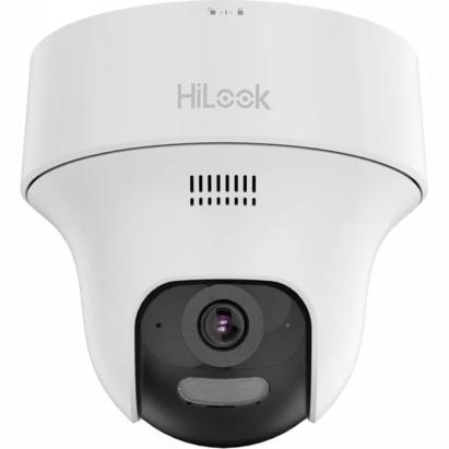 Camera supraveghere IP Hikvision HiLook IPC-F140-LIDF/W, Wi-Fi6, 4MP, 2.8mm, iluminare duala, audio bidirectional, slot microSD, rotire si inclinare din aplicatie, alarma sonora, IP54 SafetyGuard Surveillance