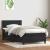 Pat box spring cu saltea, negru, 80x220 cm, catifea GartenMobel Dekor