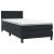 Pat box spring cu saltea, negru, 80x220 cm, catifea GartenMobel Dekor