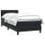 Pat box spring cu saltea, negru, 80x220 cm, catifea GartenMobel Dekor