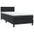 Pat box spring cu saltea, negru, 80x220 cm, catifea GartenMobel Dekor