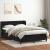 Pat box spring cu saltea, negru, 140x210 cm, catifea GartenMobel Dekor