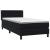 Pat box spring cu saltea, negru, 80x220 cm, catifea GartenMobel Dekor