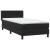 Pat box spring cu saltea, negru, 80x220 cm, catifea GartenMobel Dekor
