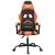 Scaun de gaming pivotant, negru și portocaliu, piele ecologică GartenMobel Dekor