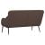 Bancă, maro, 110x76x80 cm, piele ecologică GartenMobel Dekor