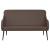 Bancă, maro, 110x76x80 cm, piele ecologică GartenMobel Dekor