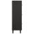 Dulap înalt, negru, 40x33x110 cm, lemn masiv de mango GartenMobel Dekor