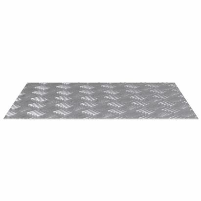Plăci cu tablouri 4 pcs Argintiu 60 x 50 cm Aluminiu GartenMobel Dekor