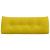 Perna pentru spate Galben 120 x 24 x 50 cm Catifea GartenMobel Dekor
