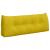 Perna pentru spate Galben 120 x 24 x 50 cm Catifea GartenMobel Dekor