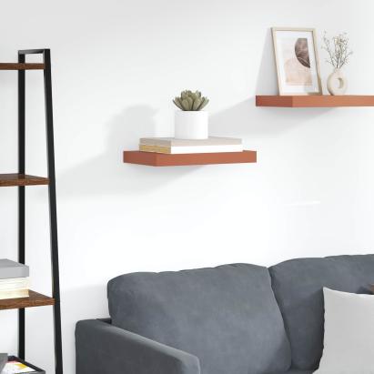 Raft de perete Pe perete Roșu 40 x 23,5 x 4 cm Lemn compozit GartenMobel Dekor