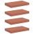 Raft de perete 4 pcs Roșu 40 x 23,5 x 4 cm Lemn compozit GartenMobel Dekor