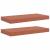 Raft de perete 2 pcs Roșu 50 x 23 x 4 cm Lemn compozit GartenMobel Dekor