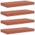 Raft de perete 4 pcs Roșu 50 x 23 x 4 cm Lemn compozit GartenMobel Dekor
