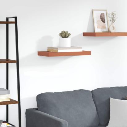 Raft de perete Pe perete Roșu 50 x 23 x 4 cm Lemn compozit GartenMobel Dekor