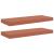 Raft de perete 2 pcs Roșu 50 x 23 x 4 cm Lemn compozit GartenMobel Dekor