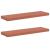 Raft de perete 2 pcs Roșu 90 x 23,5 x 4 cm Lemn compozit GartenMobel Dekor