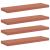 Raft de perete 4 pcs Roșu 90 x 23,5 x 4 cm Lemn compozit GartenMobel Dekor