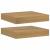 Raft de perete 2 pcs Maro 23 x 23,5 x 4 cm Lemn compozit GartenMobel Dekor
