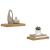 Raft de perete 2 pcs Maro 40 x 23,5 x 4 cm Lemn compozit GartenMobel Dekor