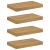 Raft de perete 4 pcs Maro 40 x 23,5 x 4 cm Lemn compozit GartenMobel Dekor
