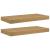 Raft de perete 2 pcs Maro 50 x 23 x 4 cm Lemn compozit GartenMobel Dekor